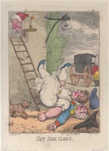 Allá va, 1812 de Thomas Rowlandson