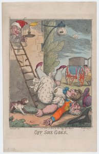 Allá va, 24 de diciembre de 1808 de Thomas Rowlandson
