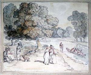 En el Támesis de Thomas Rowlandson