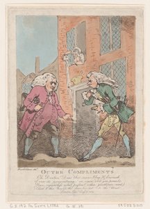 Más allá de los cumplidos de Thomas Rowlandson
