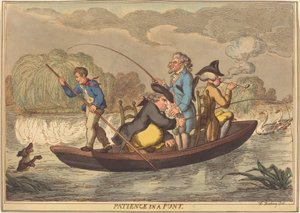 Paciencia en un Bote de Thomas Rowlandson