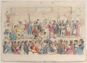 Placa 14: Espectáculo de Richardson, del Mundo en Miniatura, 1816