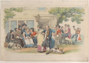 Placa 6: La Puerta de la Taberna, del Mundo en Miniatura, 1816