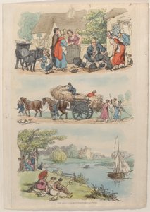 Placa 9, del Mundo en Miniatura, 1816 de Thomas Rowlandson