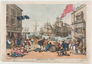 Punto de Portsmouth, 1814 de Thomas Rowlandson