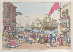 Punto de Portsmouth, 1814 de Thomas Rowlandson