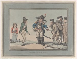 Preparándose para un duelo, 12 de enero de 1795