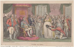 Presentando los trofeos, de Las aventuras militares de Johnny Newcome, 1815
