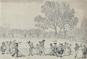 Paseo en el Green Park de Thomas Rowlandson