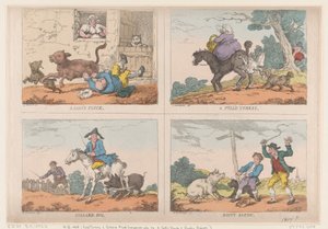 Pavo desplumado, cerdo colado, vísceras de ternera y tocino oxidado, 1807 de Thomas Rowlandson