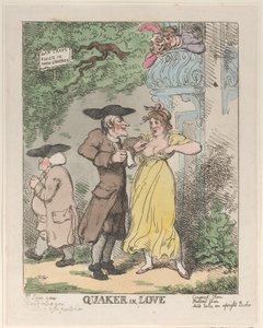 Cuáquero enamorado, 1815 de Thomas Rowlandson