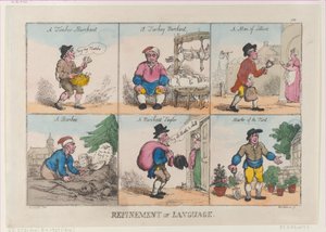 Refinamiento del lenguaje, 1 de octubre de 1802 de Thomas Rowlandson