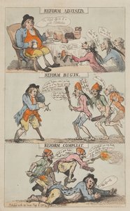 Reforma recomendada - Reforma iniciada - Reforma completada (concluida) de Thomas Rowlandson