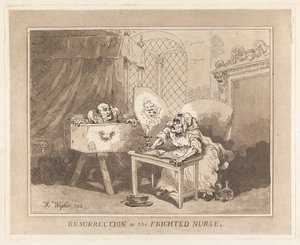 La resurrección o la enfermera asustada de Thomas Rowlandson
