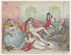 Camino a la ruina, 1785 de Thomas Rowlandson