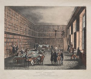 Institución Real, Calle Albemarle, 1809 de Thomas Rowlandson