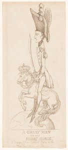 Estatua ecuestre de Napoleón, 1804 de Thomas Rowlandson