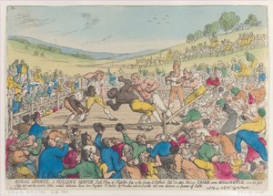Deportes rurales, una pelea de boxeo, 29 de septiembre de 1811 de Thomas Rowlandson