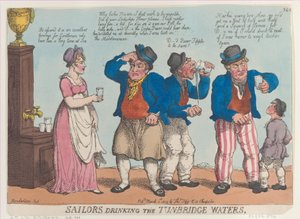 Marineros bebiendo las aguas de Tunbridge, 1 de marzo de 1815