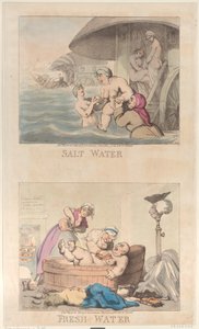 Agua salada y agua dulce de Thomas Rowlandson