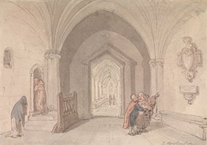 Escena en un monasterio