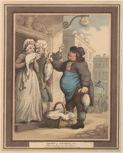 Conjunto de ocho (2): Gritos de Londres de Thomas Rowlandson