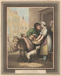 Conjunto de ocho (4): Gritos de Londres de Thomas Rowlandson