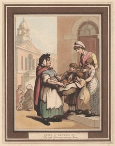 Lote de ocho (6): Gritos de Londres de Thomas Rowlandson