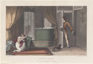 Ducha, de Bocetos poéticos de Scarborough de Thomas Rowlandson