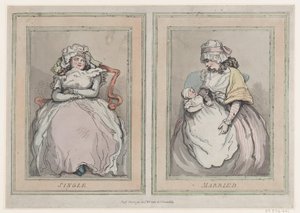 Soltero y casado, 1 de diciembre de 1791 de Thomas Rowlandson