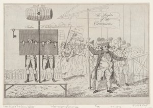 Sir Cecil Wray en la picota, 7 de mayo de 1784 de Thomas Rowlandson