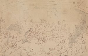 Dibujado en el Cockpit, Nottingham de Thomas Rowlandson
