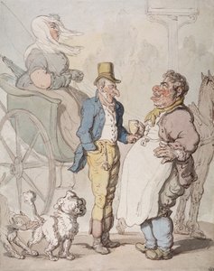 Slender Billy, viajeros tomando un refrigerio de Thomas Rowlandson
