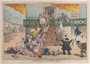 Deportes de una feria rural, 5 de octubre de 1810 de Thomas Rowlandson