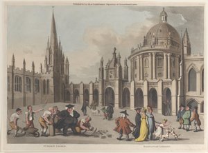 Iglesia de Santa María, Biblioteca Radcliviana, 31 de octubre de 1811 de Thomas Rowlandson