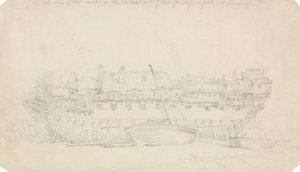 Estudio de un Hulk de Thomas Rowlandson