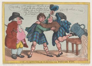 La absolución, o volcando la olla del portero, 20 de junio de 1806 de Thomas Rowlandson