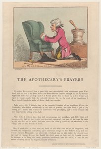 La oración del boticario!!, 30 de julio de 1801 de Thomas Rowlandson