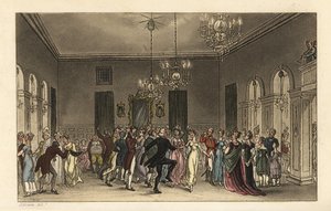 El Salón de Baile: turistas de moda bailando en las Salas de Asamblea de Scarborough de Thomas Rowlandson