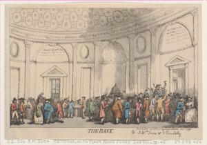 El banco, enero 1792 de Thomas Rowlandson
