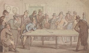 La sala de billar de Thomas Rowlandson