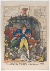 Los traficantes del barrio estrangulados en la Torre, 26 de abril de 1810 de Thomas Rowlandson