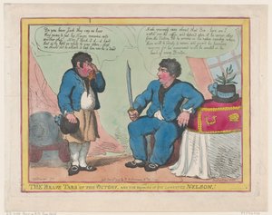 Los Valientes Marineros de la Victoria, y Los Restos del Lamentado Nelson!, 1 de mayo de 1806 de Thomas Rowlandson