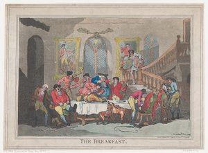 El Desayuno, 1 de febrero de 1789 de Thomas Rowlandson