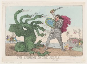 El campeón del pueblo, 11 de marzo de 1784 de Thomas Rowlandson