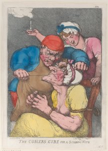 La cura del zapatero para una esposa regañona, 1813