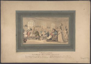 Las delicias de Bath: un desayuno público de Thomas Rowlandson