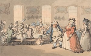 Las comodidades del baño: El desayuno de Thomas Rowlandson