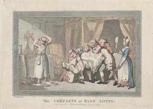 Las comodidades de la alta vida, 16 de diciembre de 1794 de Thomas Rowlandson