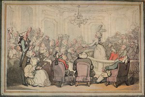 El Concierto. De Viaje de Matthew Bramble a Bath, c. 1780-1820, 1923 de Thomas Rowlandson